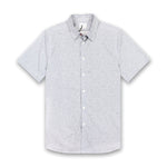 PS Paul Smith - Tailored Fit SS Patterned Shirt in White - Nigel Clare