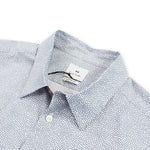 PS Paul Smith - Tailored Fit SS Patterned Shirt in White - Nigel Clare