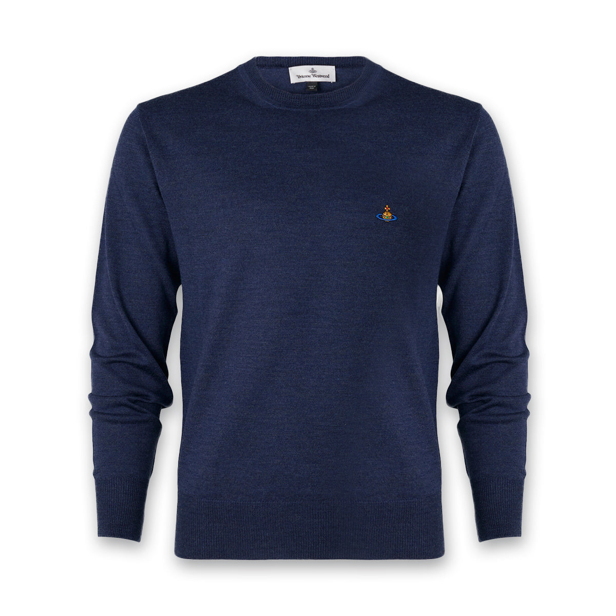 Vivienne Westwood Crew Neck Jumper in Blue Nigel Clare