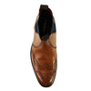 Loake - Hoskins Brogue Chelsea Boots in Tan Leather - Nigel Clare