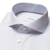 Eton - Slim Fit Fine Stripe Shirt in White/Navy - Nigel Clare