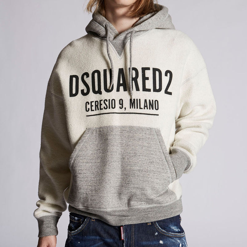 DSQUARED2 - Ceresio9 Mike Hoodie in Ivory - Nigel Clare