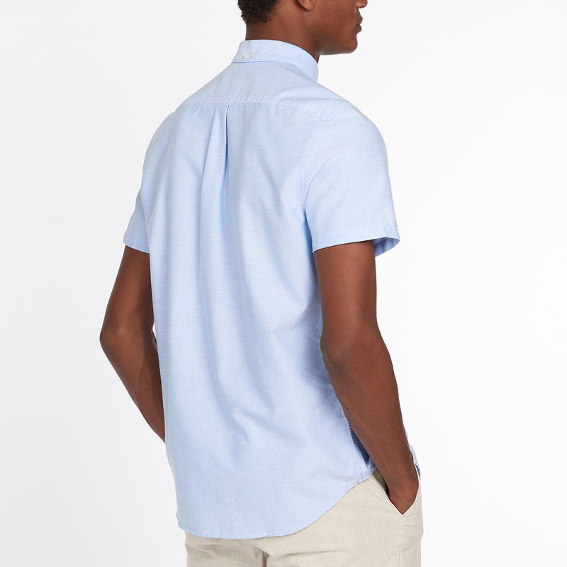 Barbour - Oxford 3 Tailored Fit SS Shirt in Sky Blue - Nigel Clare