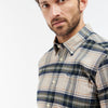 Barbour - Betsom Tailored Fit Shirt in Stone Marl - Nigel Clare