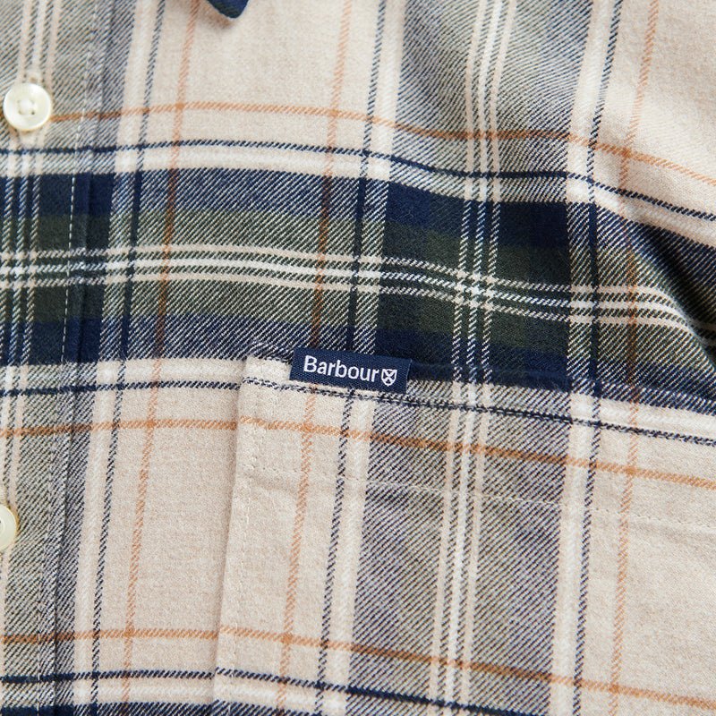 Barbour - Betsom Tailored Fit Shirt in Stone Marl - Nigel Clare