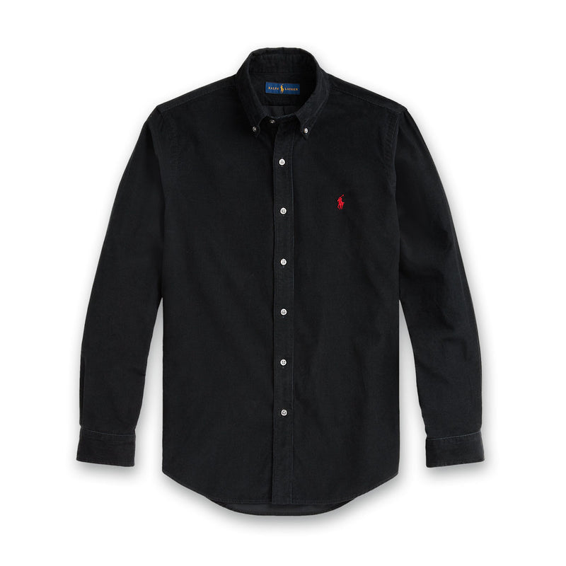 Polo Ralph Lauren - Slim Fit Corduroy Shirt in Black - Nigel Clare