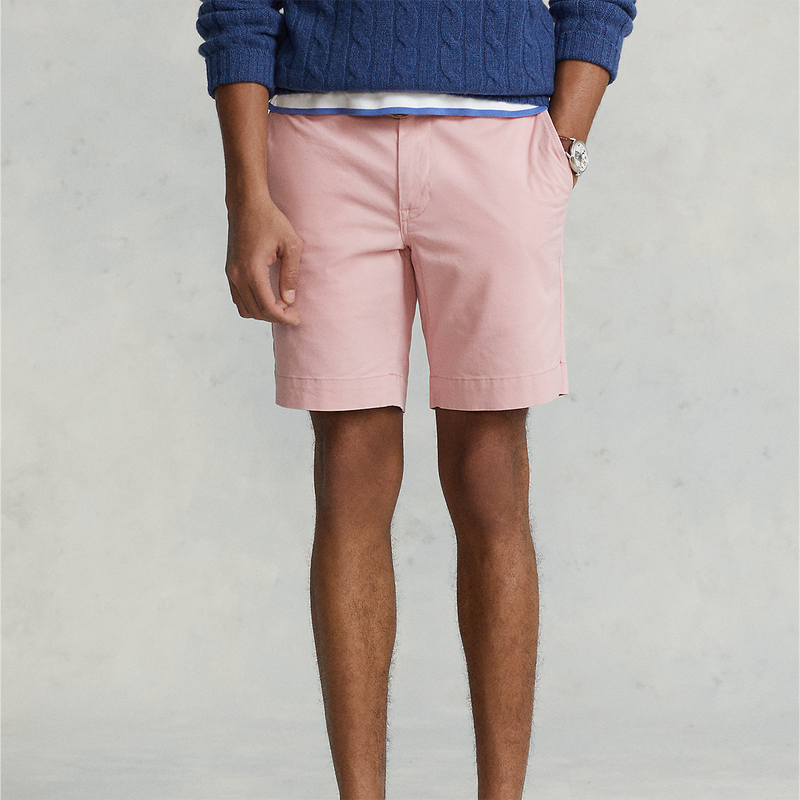 Polo Ralph Lauren - Stretch Straight Fit Chino Shorts in Pink - Nigel Clare