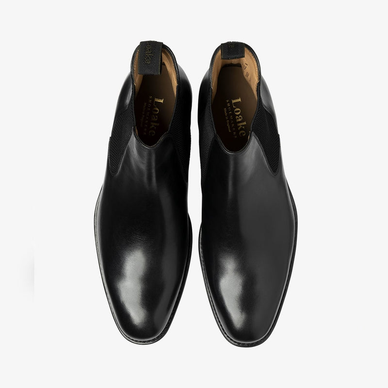 Loake - Buscot Leather Chelsea Boots in Black - Nigel Clare