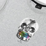 PS Paul Smith - Skull Rainbow Teeth Print T-Shirt in Grey - Nigel Clare