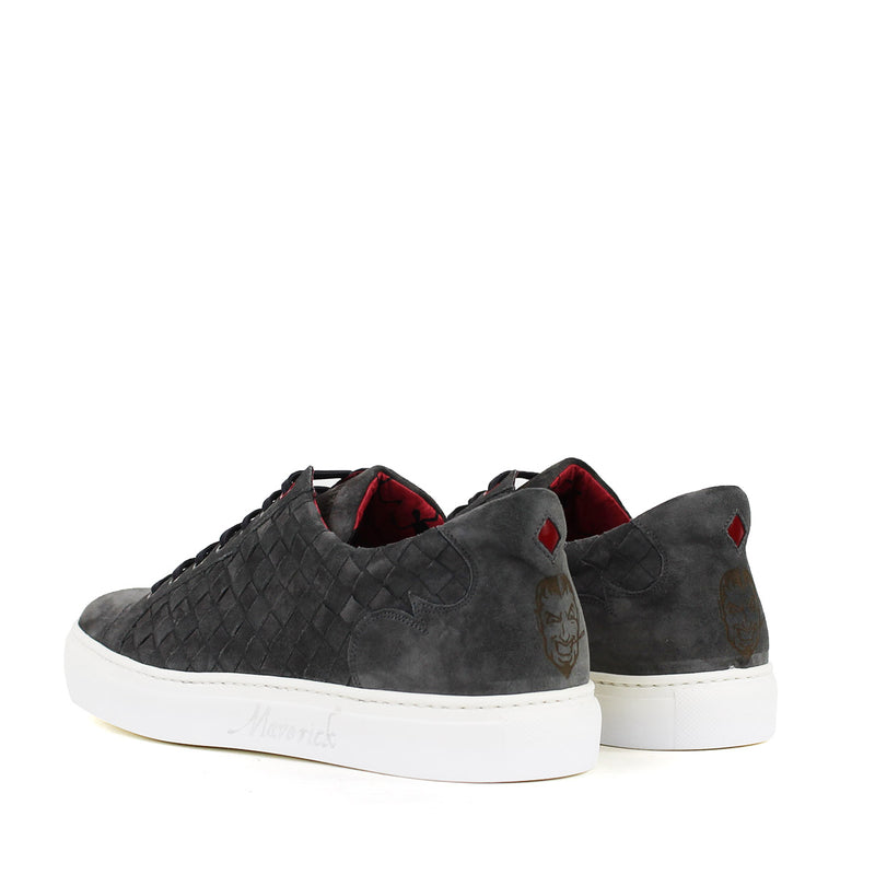 Jeffery West - Apolo Suede Leather Trainers in Grey - Nigel Clare