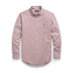 Polo Ralph Lauren - Slim Fit Poplin Check Shirt in Red/White - Nigel Clare