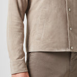 Pal Zileri - Suede Leather Blouson Jacket in Light Brown - Nigel Clare
