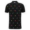 Versace Collection - Embroidered Polo Shirt in Black - Nigel Clare