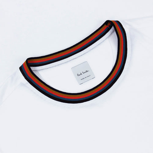 Paul Smith - 'Artist Stripe' T-Shirt in White - Nigel Clare