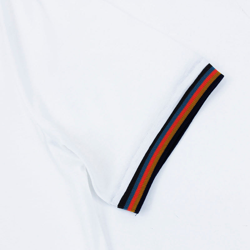 Paul Smith - 'Artist Stripe' T-Shirt in White - Nigel Clare