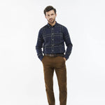 Barbour - Carter Tailored Fit Shirt in Navy - Nigel Clare