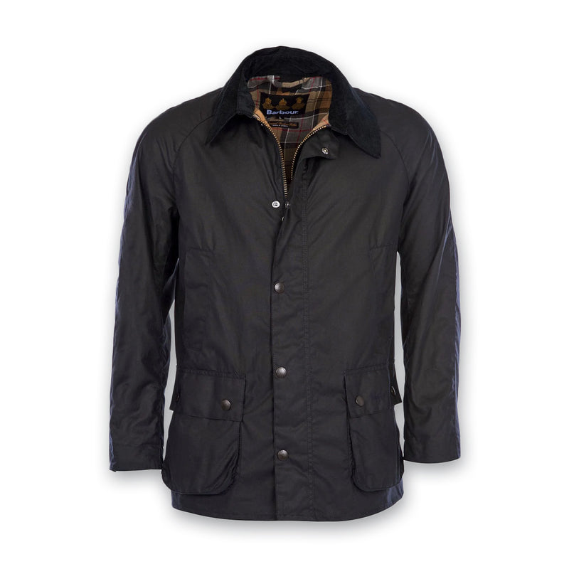 Barbour - Ashby Wax Jacket in Navy - Nigel Clare