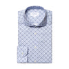 Eton - Contemporary Fit Medallion Print Shirt in Blue - Nigel Clare