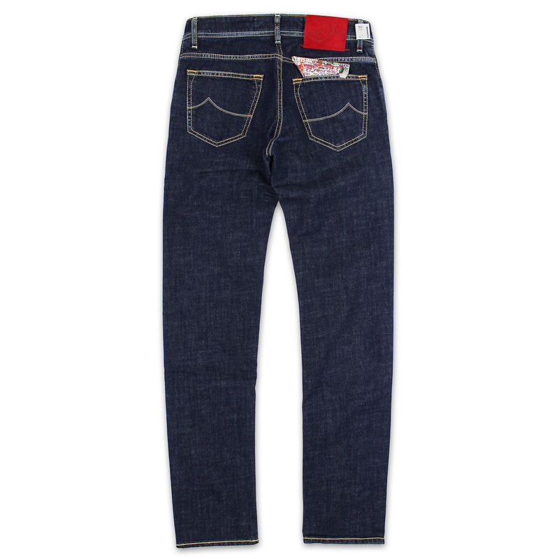 Jacob Cohen - J622 Comf Dark Wash Red Patch Jeans in Blue - Nigel Clare