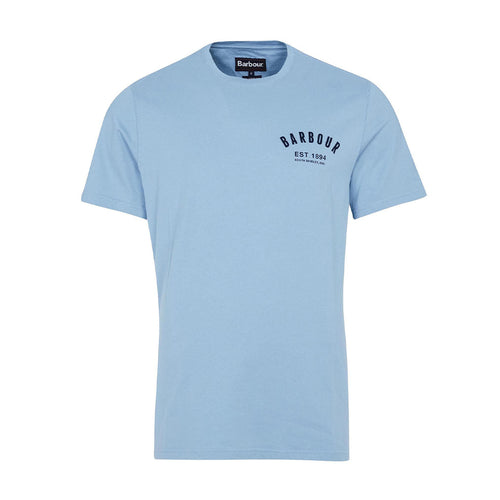 Barbour - Preppy T-Shirt in Powder Blue - Nigel Clare