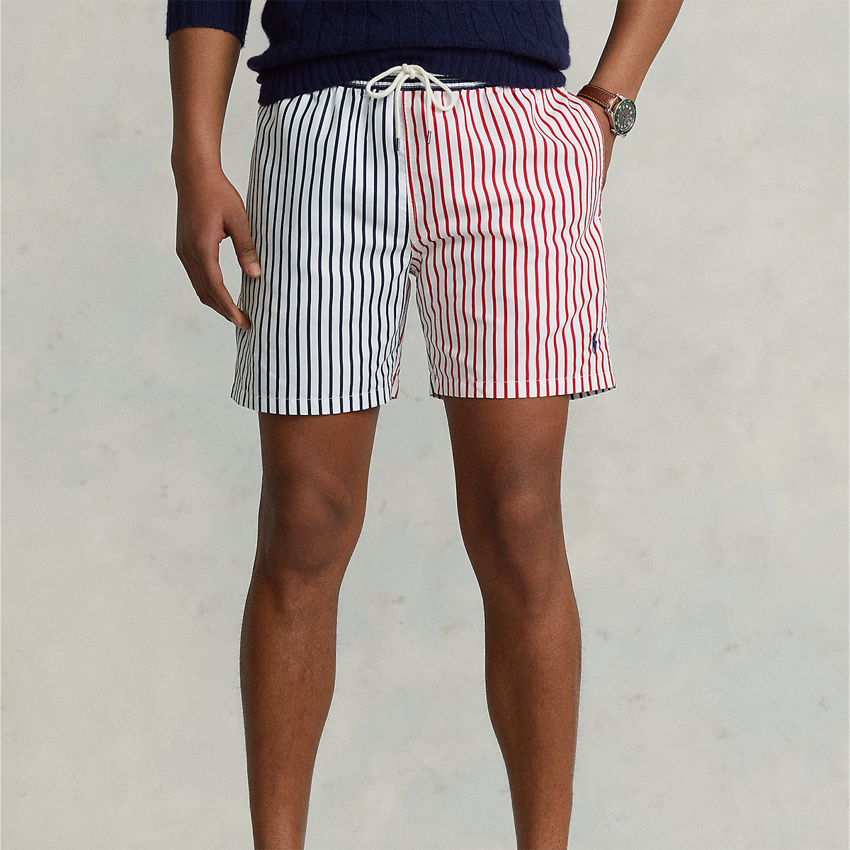 Striped 2025 swim shorts