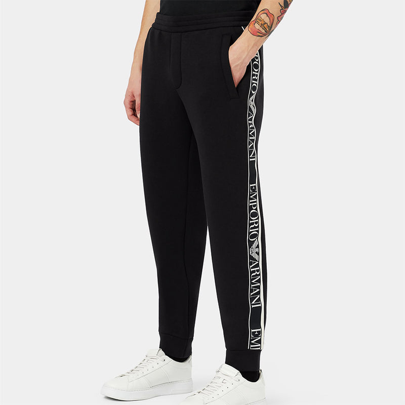 Armani Jogger Pants Black EA7 Emporio Armani Ventus Reflective