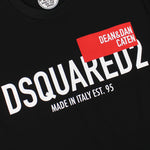 DSQUARED2 - Red Tag T-Shirt in Black - Nigel Clare
