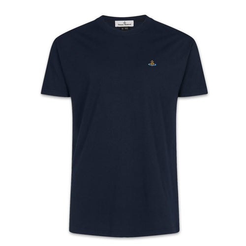 Vivienne Westwood - Multicolour Orb T-Shirt in Navy - Nigel Clare