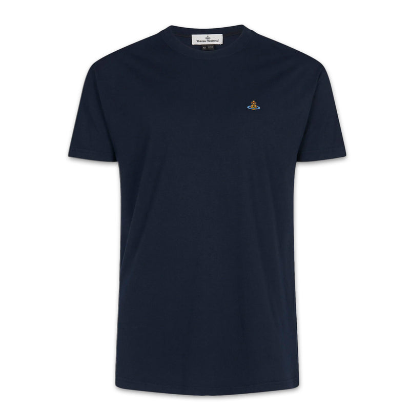 Vivienne Westwood - Multicolour Orb T-Shirt in Navy - Nigel Clare