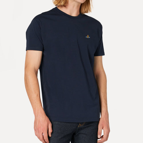 Vivienne Westwood - Multicolour Orb T-Shirt in Navy - Nigel Clare