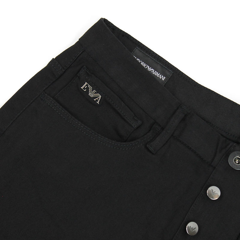 Emporio Armani - J06 Slim Fit Jeans in Black - Nigel Clare