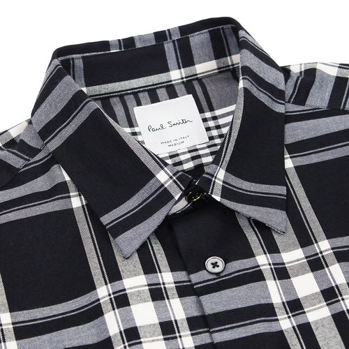 Paul Smith - Slim Fit Check Shirt in Dark Ink - Nigel Clare