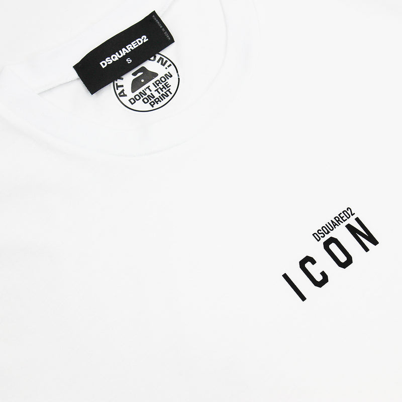 DSQUARED2 - Icon Mini Logo T-Shirt in White - Nigel Clare