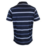 Paul & Shark - Striped Polo Shirt in Navy Blue - Nigel Clare