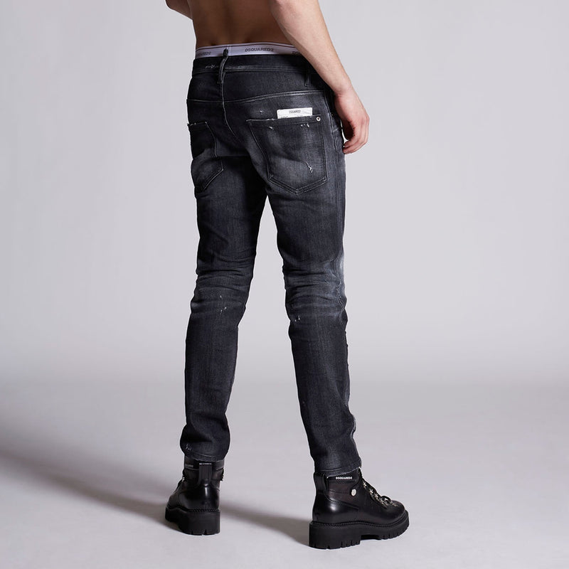 DSQUARED2 - Distressed Super Twinky Jeans in Grey - Nigel Clare