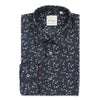 Paul Smith - Tailored 'Artist Stripe' Cuff Floral Shirt in Navy - Nigel Clare