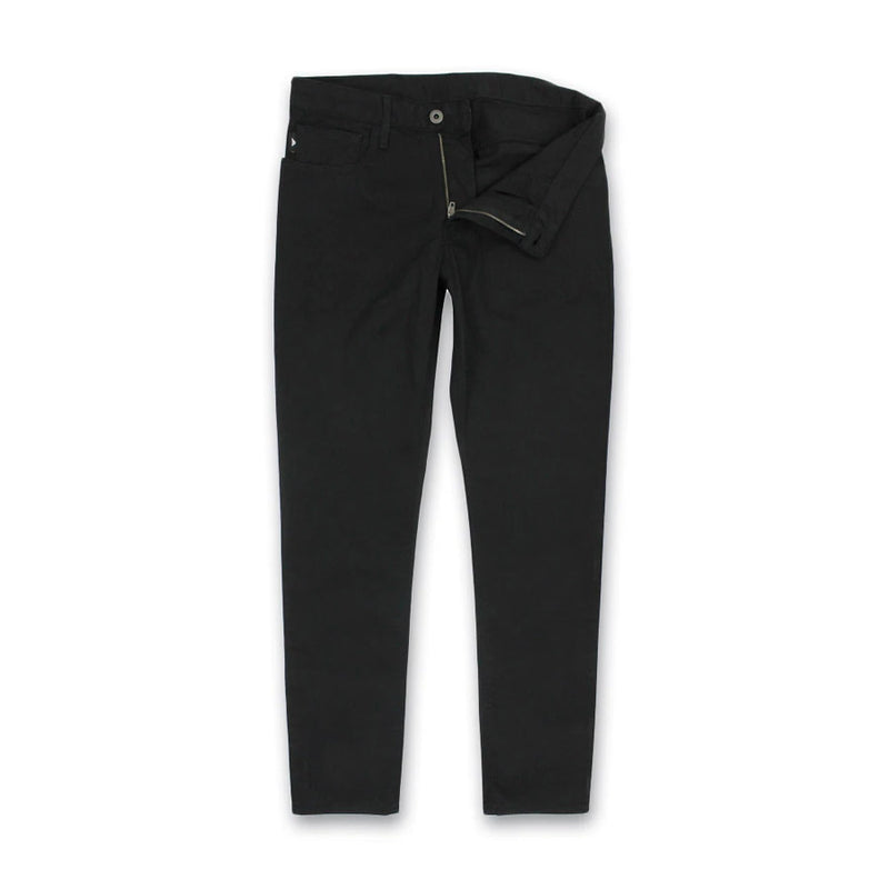 Emporio Armani - J06 Slim Fit Cotton Chino Jeans in Black - Nigel Clare