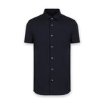 Emporio Armani - SS Jersey Blend Shirt in Navy - Nigel Clare