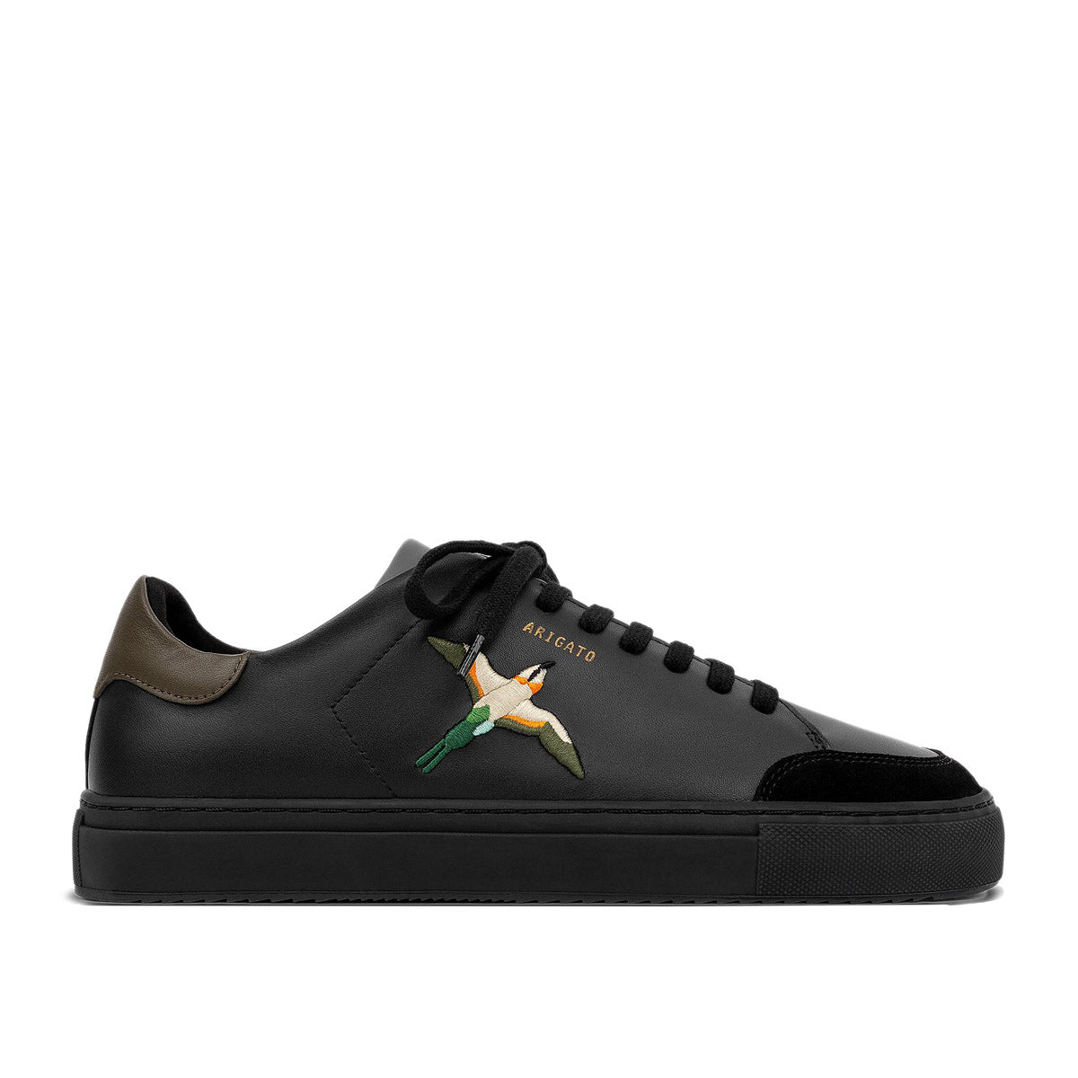 Axel Arigato Clean 90 Bee Bird Trainers in Black Army Green