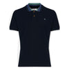 Vivienne Westwood - Striped Collar Polo in Navy - Nigel Clare