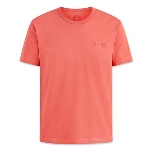 Belstaff - Bordered Graphic T-Shirt in Shell Pink - Nigel Clare