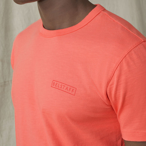 Belstaff - Bordered Graphic T-Shirt in Shell Pink - Nigel Clare