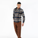 Barbour - Rhodell Tailored Fit Shirt in Grey Marl - Nigel Clare