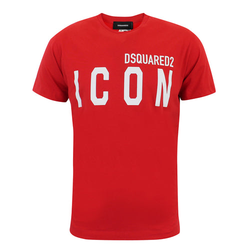 DSQUARED2 - Icon Logo T-Shirt in Red - Nigel Clare