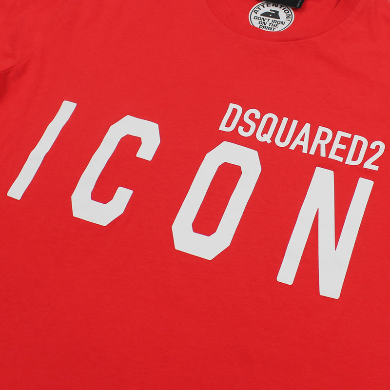 DSQUARED2 - Icon Logo T-Shirt in Red - Nigel Clare
