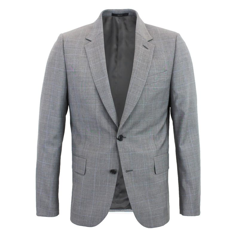 Paul Smith - Soho Tailored Fit Suit in Grey/Blue Check - Nigel Clare