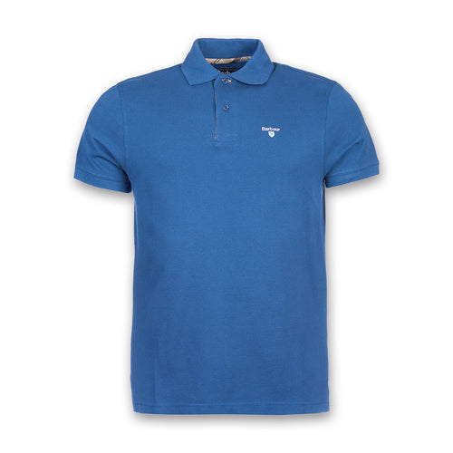 Barbour - Tartan Pique Polo Shirt in Deep Blue - Nigel Clare