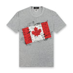 DSQUARED2 - Doodle Flag Cool T-Shirt in Grey Marl - Nigel Clare