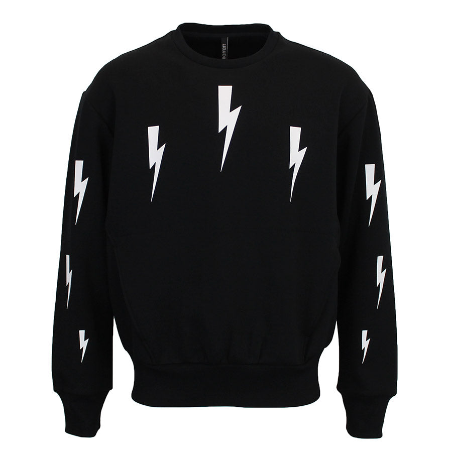 Neil Barrett Halo Bolt Sweatshirt in Black White