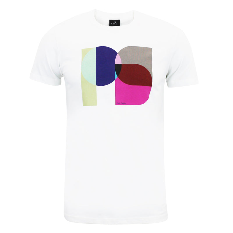 PS Paul Smith - PS Printed Logo T-Shirt in White - Nigel Clare